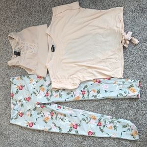 Leggings and Workout Top - Matching set!